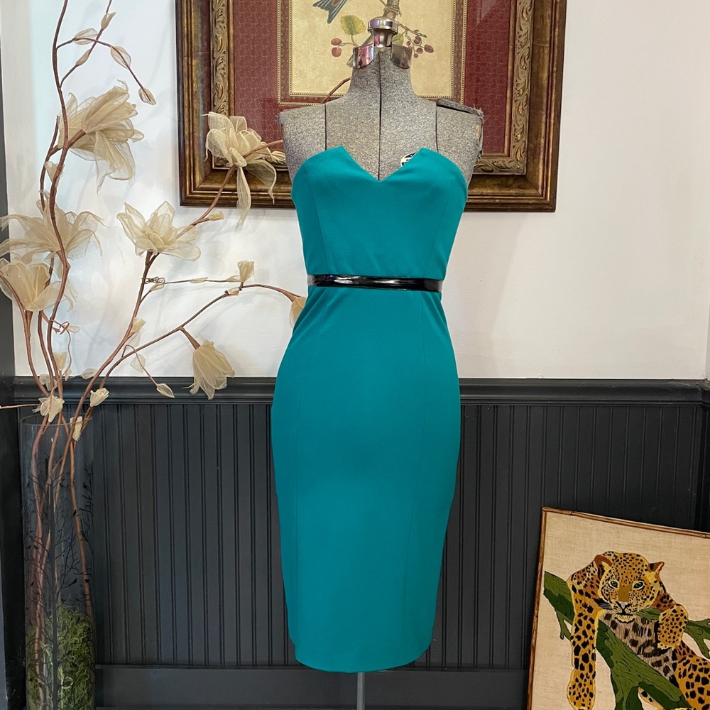 NWT Catherine Malandrino Bustier Strapless Sweetheart Pencil Dress - Sz S 💛🎀